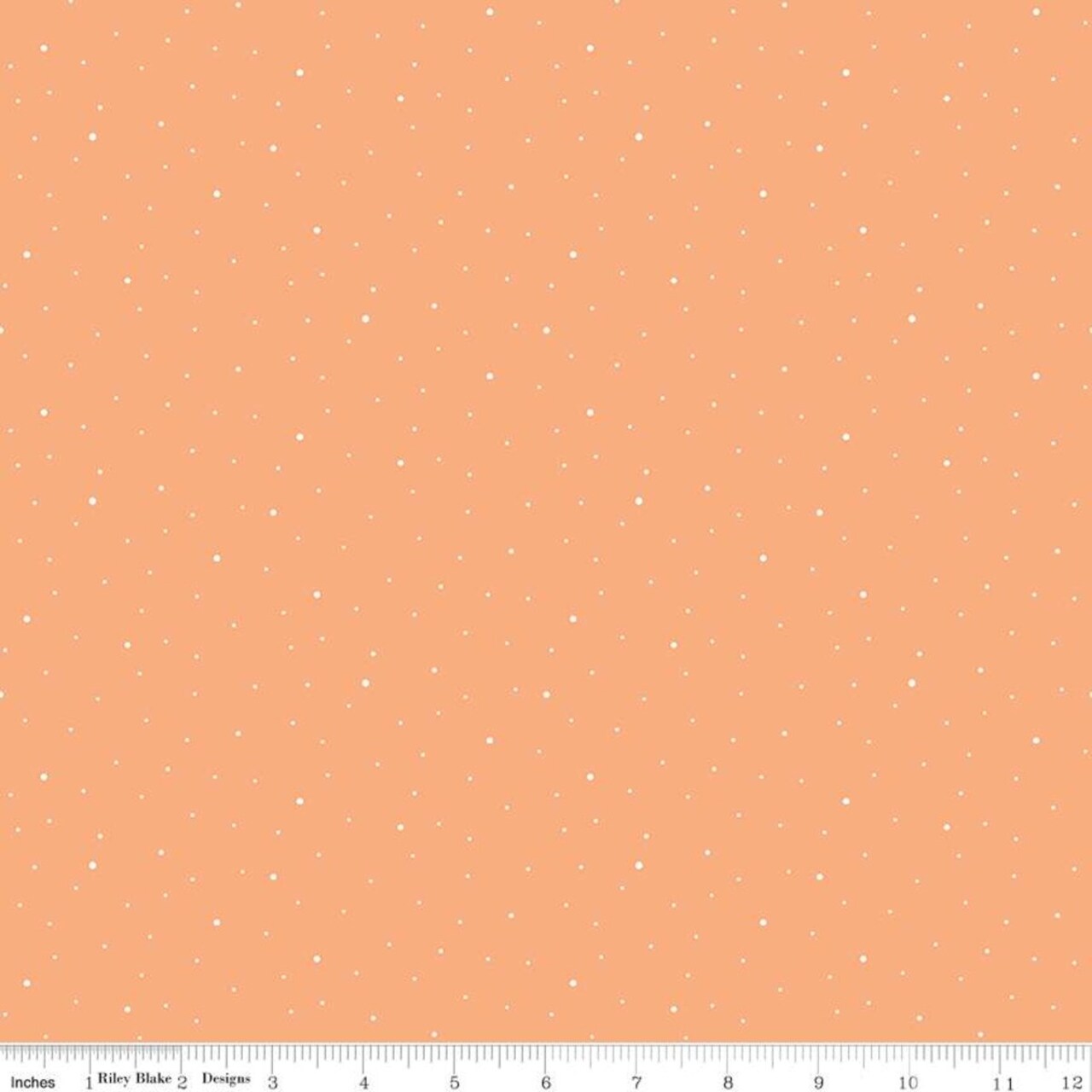 Fabric Riley Blake Basics Marmalade Dapple Dot by the Quarter Yard C640-MARMALADE